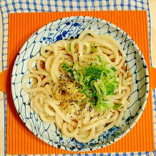 ネギと生姜のぶっかけうどん♪